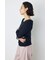 バイカラー長袖トップス