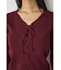 フェイクレイヤードレースアップニット