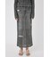 DENIM PRINT TRANSPARENT スカート