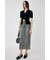 DENIM PRINT TRANSPARENT スカート