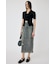 DENIM PRINT TRANSPARENT スカート