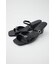 DOUBLE BELTED WEDGE サンダル