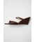 DOUBLE BELTED WEDGE サンダル