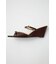 DOUBLE BELTED WEDGE サンダル
