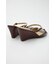 DOUBLE BELTED WEDGE サンダル