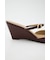 DOUBLE BELTED WEDGE サンダル
