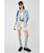 DENIM タック ショーツ