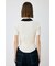 ZIP UP RIB KNIT H／S シャツ