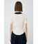 ZIP UP RIB KNIT H／S シャツ