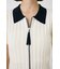 ZIP UP RIB KNIT H／S シャツ