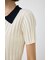 ZIP UP RIB KNIT H／S シャツ