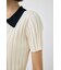 ZIP UP RIB KNIT H／S シャツ