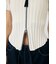 ZIP UP RIB KNIT H／S シャツ