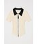 ZIP UP RIB KNIT H／S シャツ