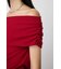 SHEER OFF SHOULDER トップス