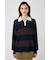 【otonaMUSE掲載】【ViVi掲載】BORDER KNIT ポロ