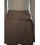 LOW SLUNG PLEATED MINI スカート