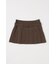 LOW SLUNG PLEATED MINI スカート