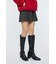 LOW SLUNG PLEATED MINI スカート