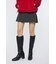 LOW SLUNG PLEATED MINI スカート