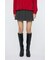 LOW SLUNG PLEATED MINI スカート