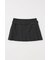 LOW SLUNG PLEATED MINI スカート
