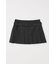 LOW SLUNG PLEATED MINI スカート