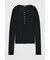 SHEER HENRY NECK ニットトップス