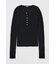 SHEER HENRY NECK ニットトップス