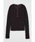 SHEER HENRY NECK ニットトップス