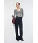 SHEER HENRY NECK ニットトップス