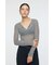SHEER HENRY NECK ニットトップス