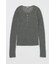 SHEER HENRY NECK ニットトップス