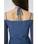 OPEN SHOULDER HALTER ニットトップス