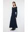 ASYMMETRY COLLAR KNIT ドレス