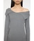 ASYMMETRY COLLAR KNIT ドレス