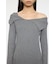 ASYMMETRY COLLAR KNIT ドレス