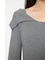 ASYMMETRY COLLAR KNIT ドレス