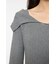 ASYMMETRY COLLAR KNIT ドレス
