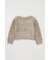 FAUX FUR KNIT CROP トップス