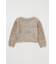 FAUX FUR KNIT CROP トップス