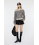 FAUX FUR KNIT CROP トップス