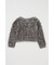 FAUX FUR KNIT CROP トップス