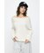 OVER RIB OFF SHOULDER トップス