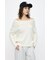 OVER RIB OFF SHOULDER トップス
