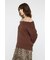 OVER RIB OFF SHOULDER トップス