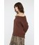 OVER RIB OFF SHOULDER トップス