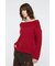 OVER RIB OFF SHOULDER トップス