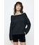 OVER RIB OFF SHOULDER トップス