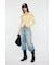 BIG COLLAR ZIP UP ニットトップス